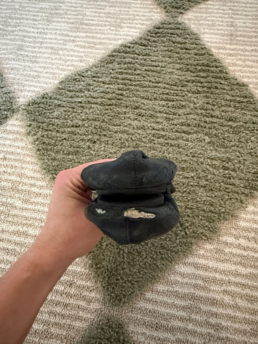 Tory Burch Black Leather Logo Ballet Flats with Silver Medallion